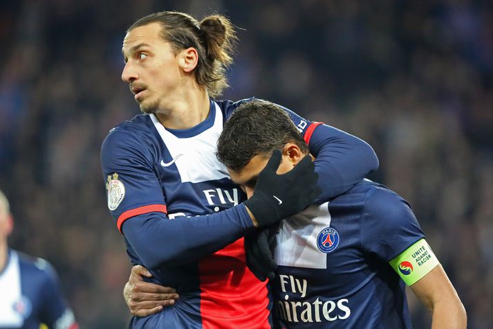 Zlatan Ibrahimovic og Thiago Silva