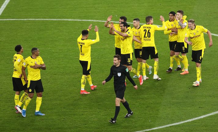 Dortmund átti ekki í miklum vandræðum með RB Leipzig í dag.