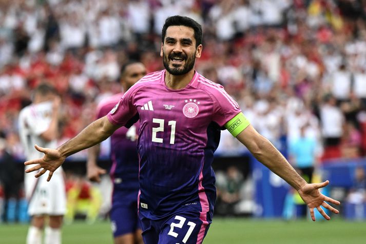 Fyrirliðinn Ilkay Gundogan var allt í öllu hjá Þýskalandi í dag.