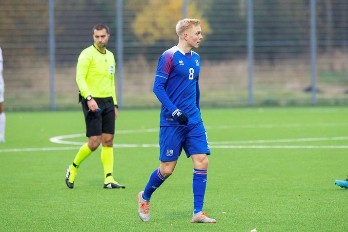 Daníel í leik með U-21 árs landsliði Íslands.