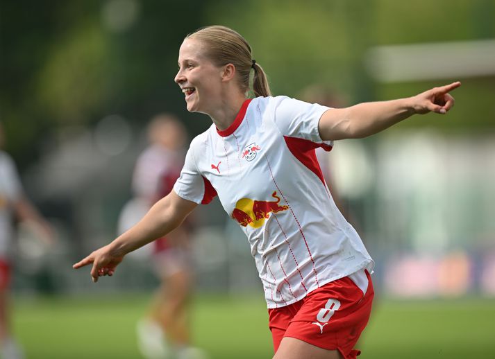 Emilía fagnar hjá marki í leik dagsins