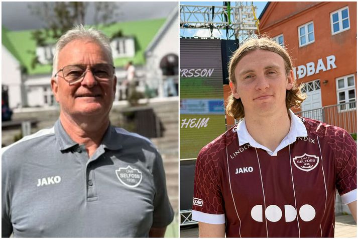 Bjarni Jóhannsson fagnar komu Jóns Daða.