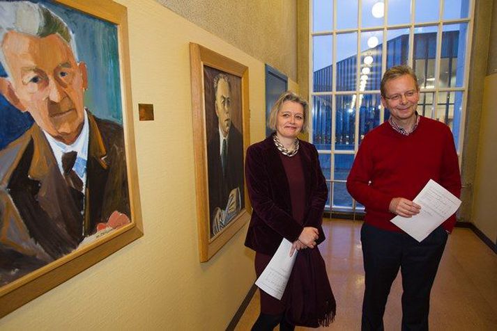 Jón Atli Benediktsson og Guðrún Nordal keppa um stöðu rektors Háskóla Íslands.