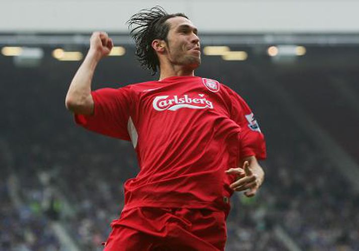 Garcia fagnar sínu marki.