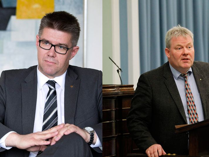 Gunnar Bragi Sveinsson utanríkisráðherra og Sigurður Ingi Jóhannsson umhverfisráðherra.