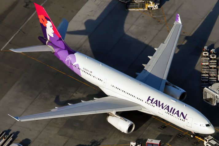 Flugvél Hawaiin Airlines, af samskonar gerð og þeirri sem lenti í hinni miklu ókyrrð.