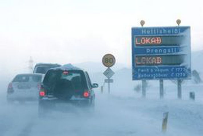 Myndin er tekin á Suðurlandsvegi og tengist þessari frétt því ekki beint.