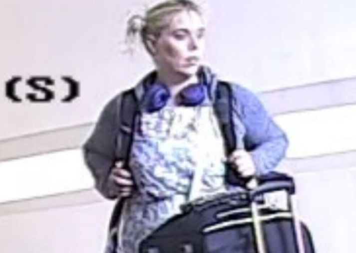 Aimee Betro meðan hún verslaði á Bretlandi.