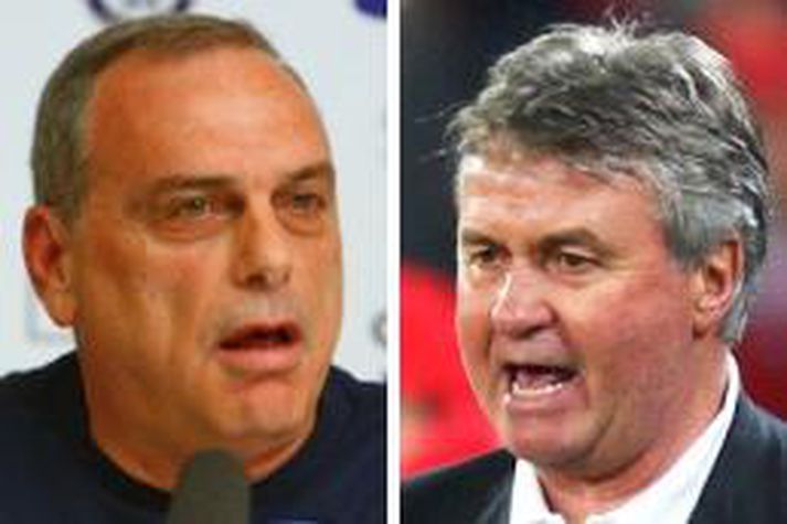 Avram Grant og Guus Hiddink.