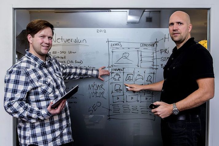 Björn Jóhannsson markaðsstjóri og Jón Trausti Snorrason eigandi Allra átta.