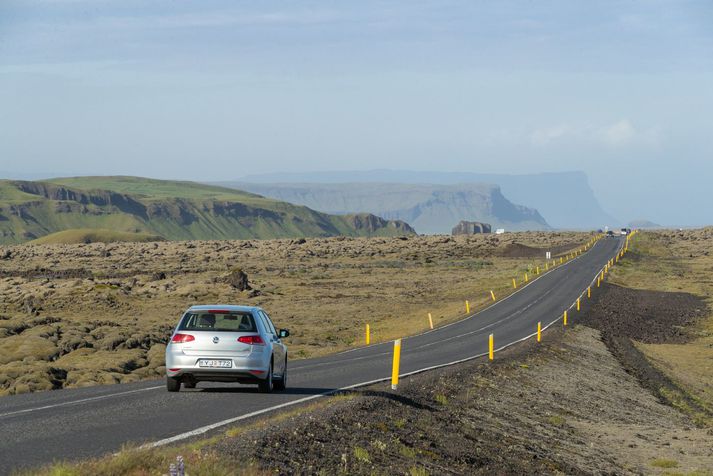 Suðurlandsvegur er lokaður rétt austan við Þingborg. Myndin er úr safni.