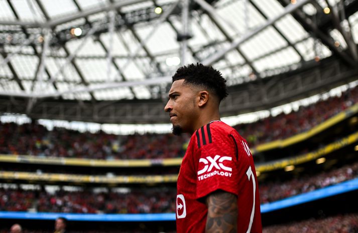 Jadon Sancho gæti verið búinn að spila sinn síðasta leik fyrir Manchester United.