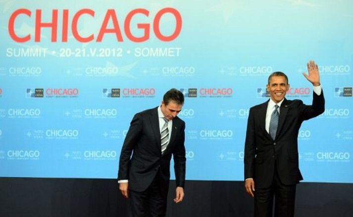 Anders Fogh Rasmussen, framkvæmdastjóri Atlantshafsbandalagsins, er hér ásamt Barack Obama forseta Bandaríkjanna.