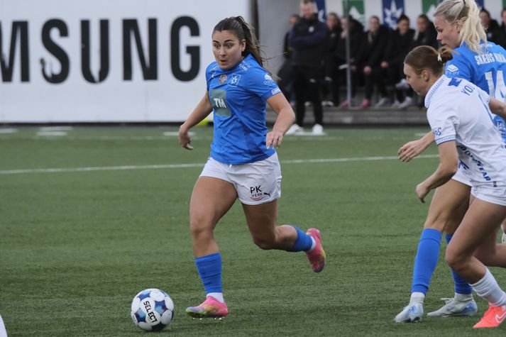 Andrea Mist Pálsdóttir kom Stjörnunni á bragðið  í leiknum. 