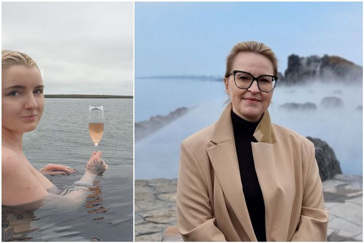 Diljá Sigurðardóttir og Dagný Hrönn Pétursdóttir, framkvæmdastjóri Sky Lagoon.