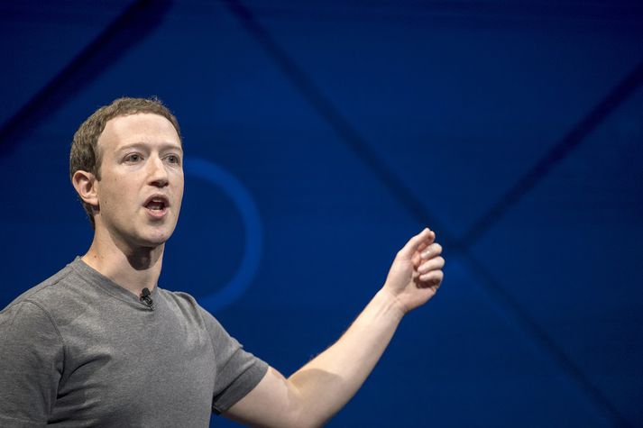 Mark Zuckerberg á Facebook-ráðstefnunni í gær.