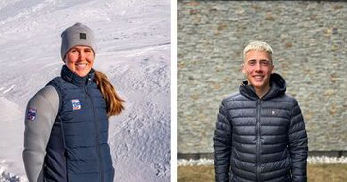Elín Elmarsdóttir Van Pelt og Jón Erik Sigurðsson verða fánaberar Íslands annað kvöld.