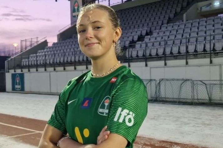 Ólöf Sigríður Kristinsdóttir er komin í Blikabúninginn.