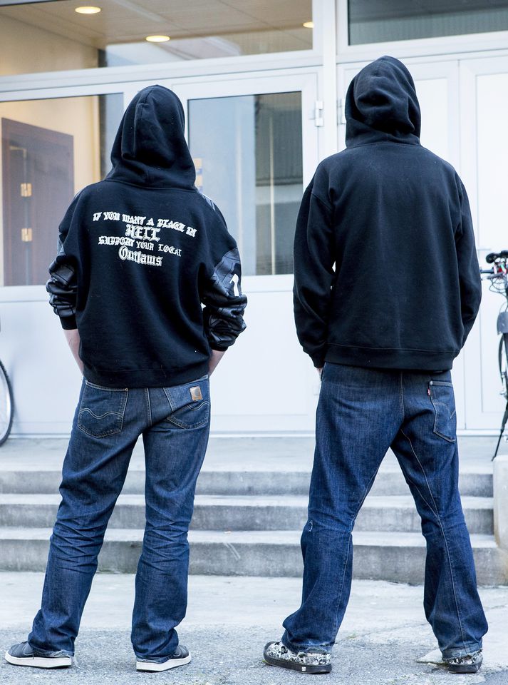 Félagar úr mótorhjólagenginu Outlaws.