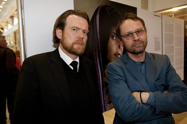 Einar Örn Benediktsson t.h. ásamt S. Birni Blöndal.