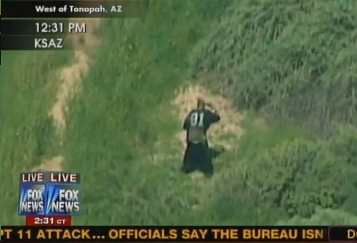 Romero, augnabliki áður en hann hleypti af.