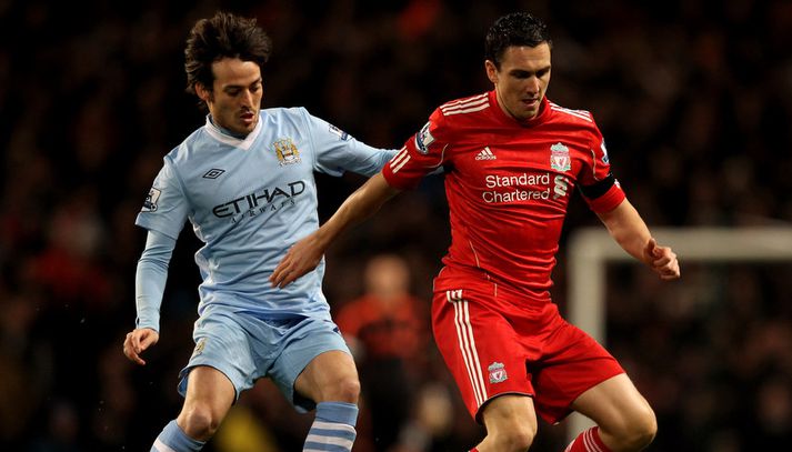 Downing í leik með Liverpool.