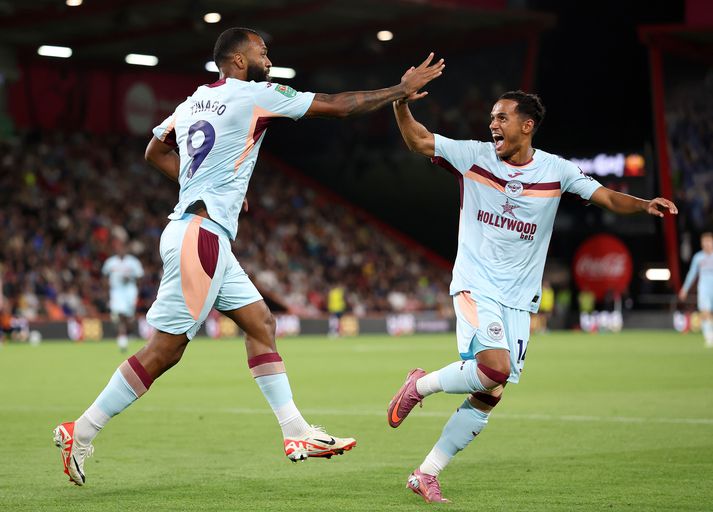Fabio Carvalho reyndist hetja Brentford.