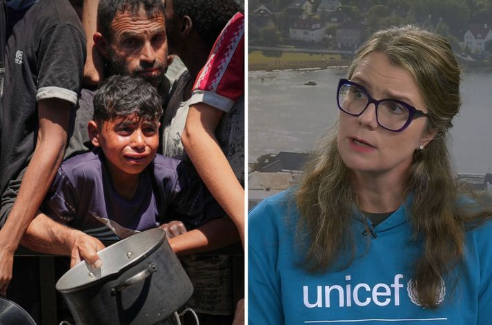 Framkvæmdastjóri UNICEF á Íslandi segir haug hjálpargagna bíða við landamærin á meðan börn svelta.
