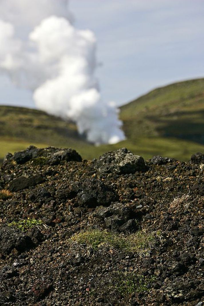 Gufustrókur á Hellisheiði. Í Eþíópíu á að nýta íslenskt hugvit í tvær 500 megavatta jarðvarmavirkjanir.