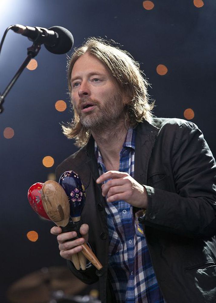 Thom Yorke á Glastonbury Von er á tvöfaldri plötu með endurhljóðblönduðum lögum Radiohead í næsta mánuði.fréttablaðið/AP