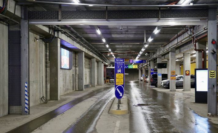 Líkamsárásin var framin í bílakjallara Höfðatorgs á mótum Katrínartúns og Borgartúns.