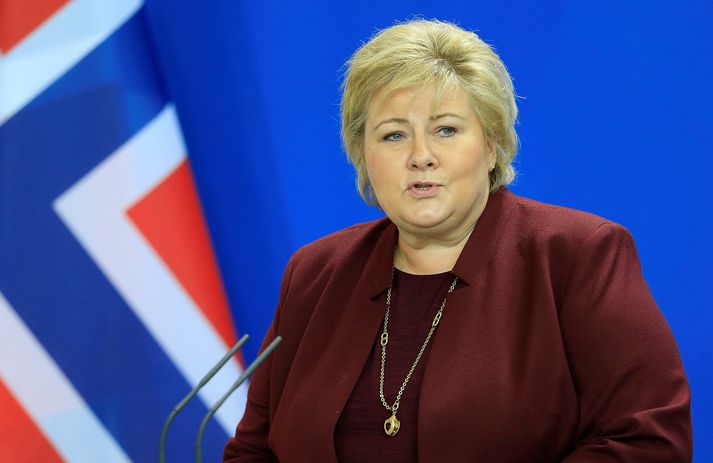 Erna Solberg hefur gegnt embætti forsætisráðherra Noregs frá árinu 2013.