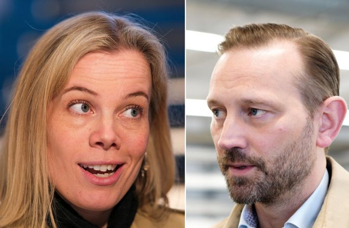 Björg og Einar, fyrrverandi samstarfsmenn í borgarstjórn Reykjavíkur, voru sammála um að borgarlínan gæti verið mikilvæg breyta í samstarfsviðræðum í borginni. Bæði töluðu þau með henni en Miðflokkurinn gegn, og nú er Sjálfstæðisflokksins að vega þetta og meta.