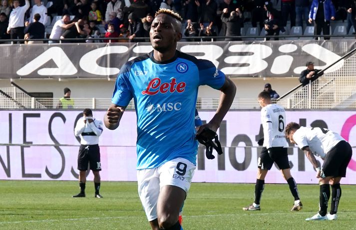 Victor Osimhen hefur skorað grimmt fyrir Napoli í vetur.