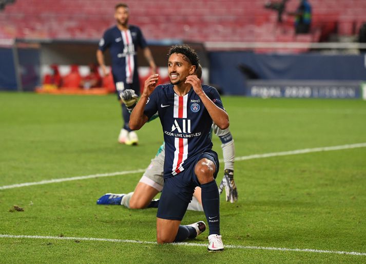 Marquinhos er einn sex leikmanna Paris Saint-Germain sem eru með kórónuveiruna.