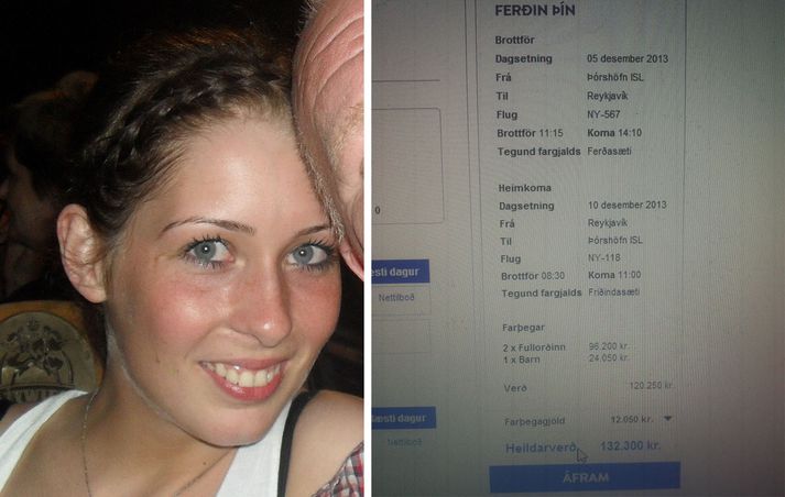 Jóhanna Regína hætti við að kaupa flugmiðana fyrir móður sína, systur og dóttur hennar.