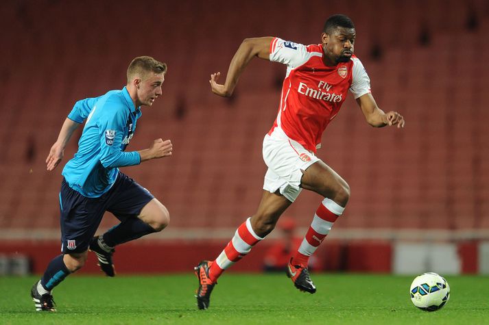 Diaby í leik með unglingaliði Arsenal.