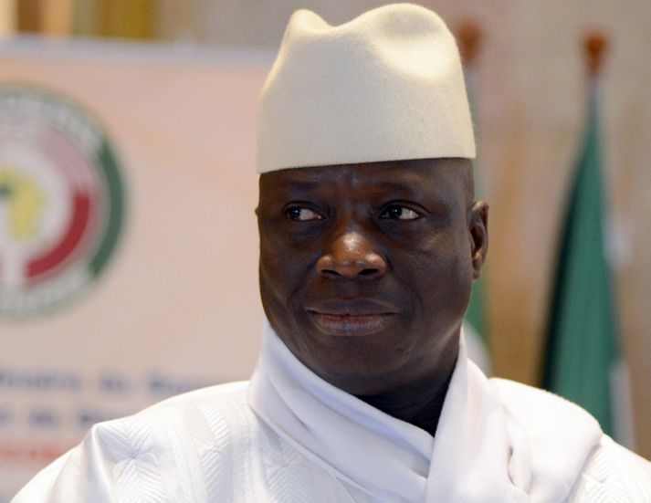 Yahya Jammeh hefur setið á valdastóli í Gambíu allt frá valdaráninu í landinu árið 1994.