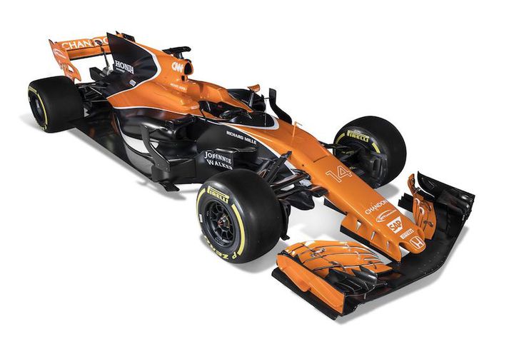 McLaren MCL32 er appelsínugulur.