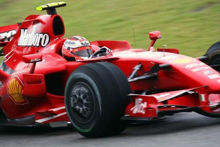 Raikkönen á fullri ferð.