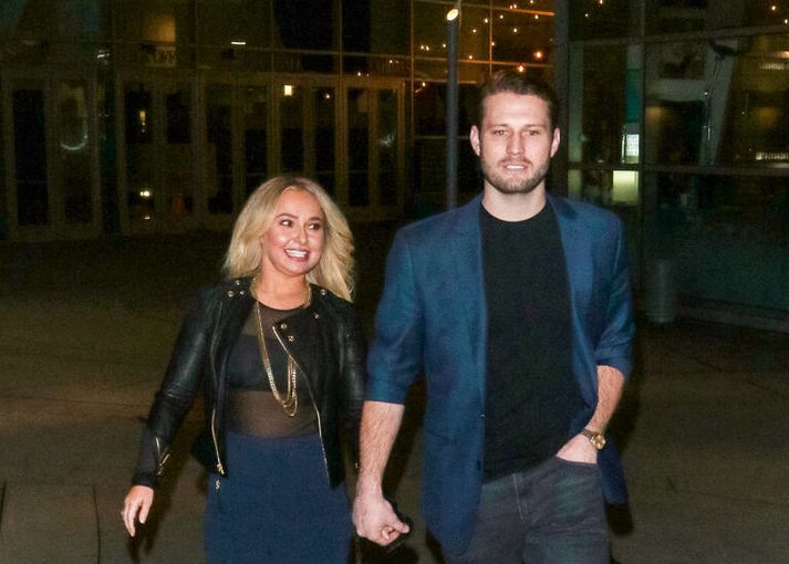 Hayden Panettiere og Brian Hickerson í Los Angeles árið 2019. 