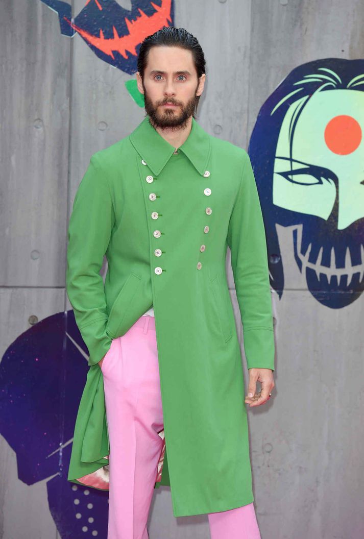 Jared Leto glæsilegur í draumaflíkinni sinni.