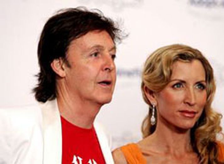 Paul McCartney og Heather Mills.