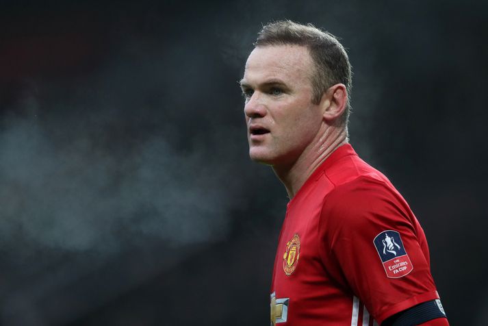 Wayne Rooney í leik með United.