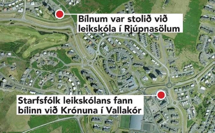 Maðurinn fór ekki langt á bílnum