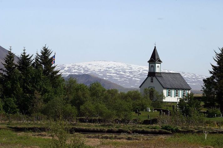 Þingvallakirkja þykir ein fallegasta kirkja á Íslandi.