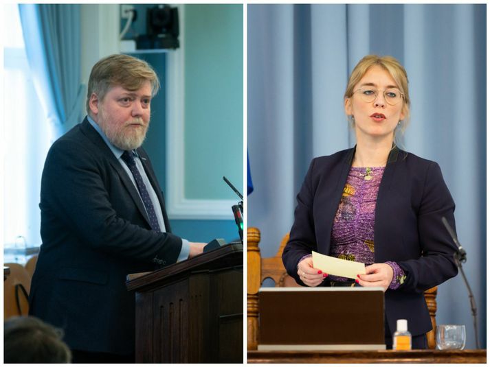 Þingmennirnir tókust á um eðli stuðnings Íslands við Úkraínu á stríðstímum í Sprengisandi í dag.