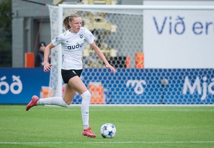 Thelma Karen Pálmadóttir skoraði tvö mörk fyrir FH. 