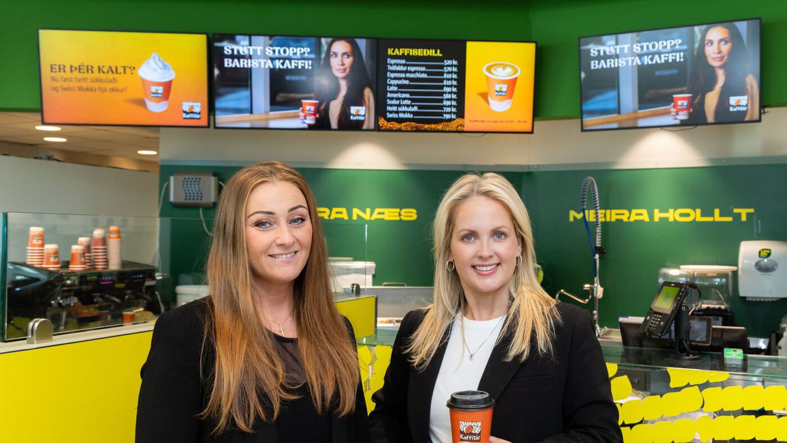 Kaffi­tár hressir ferða­langa sem stoppa á Olís