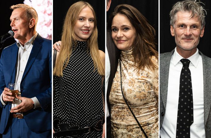 Logi Bergmann, Hlédís Maren, Líf Magneudóttir og Pétur Marteinsson létu sig ekki vanta á þorrablót KR.